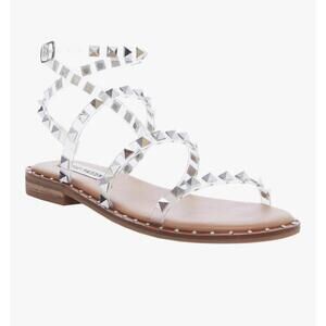 Steve Madden Women's Studded Strappy Flat Sandals